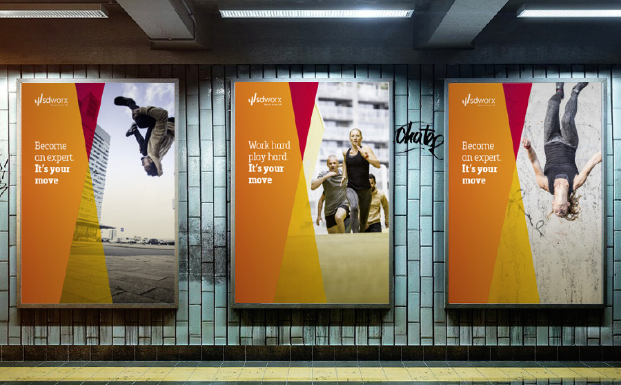 SD Worx - International Employer Branding Strategy & Campaign billboards